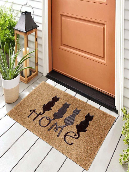 SteweHome Non-Slip Orange Doormat