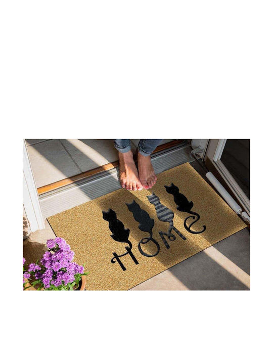 SteweHome Non-Slip Orange Doormat
