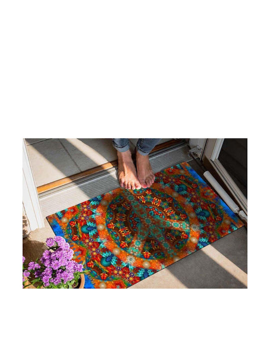 SteweHome Non-Slip Orange Doormat