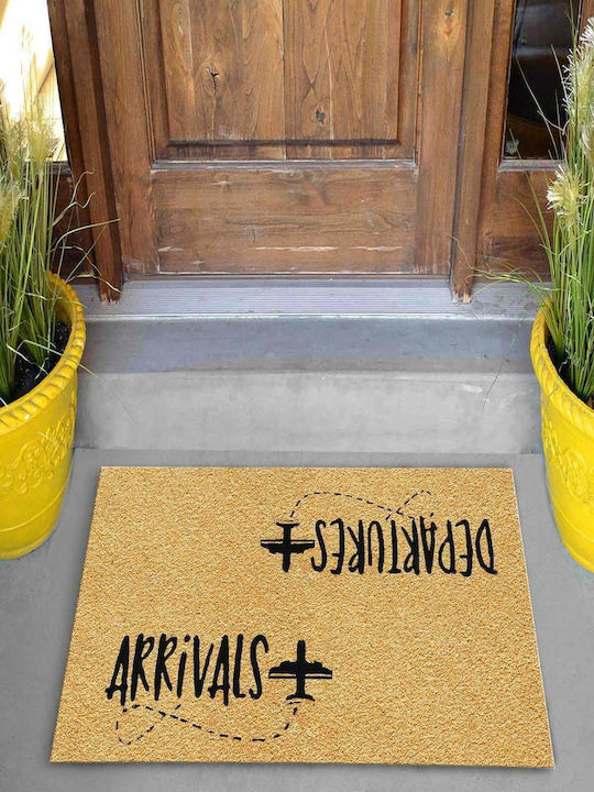 SteweHome Non-Slip Orange Doormat