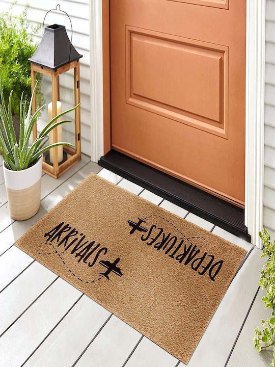 SteweHome Non-Slip Orange Doormat