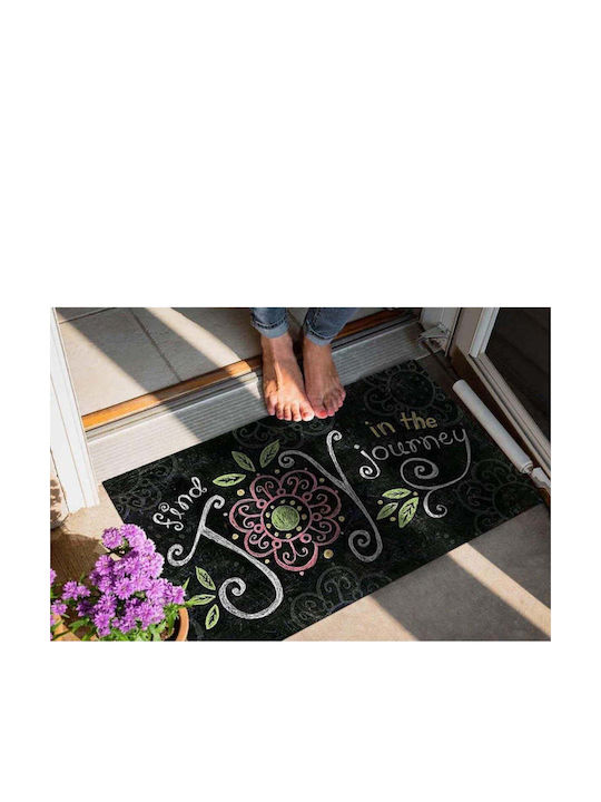 SteweHome Non-Slip Orange Doormat