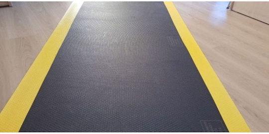 Stewehome Μονωτικό Χαλί Καουτσούκ Κίτρινη Ρίγα Ορθογώνιο 70x140 Cm