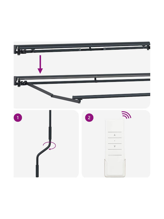 vidaXL Cort Terasă Galben Cu LED 3.5x2m