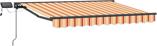 vidaXL Рамка За Тента Жълта С PU Покритие 2.5x3.5m