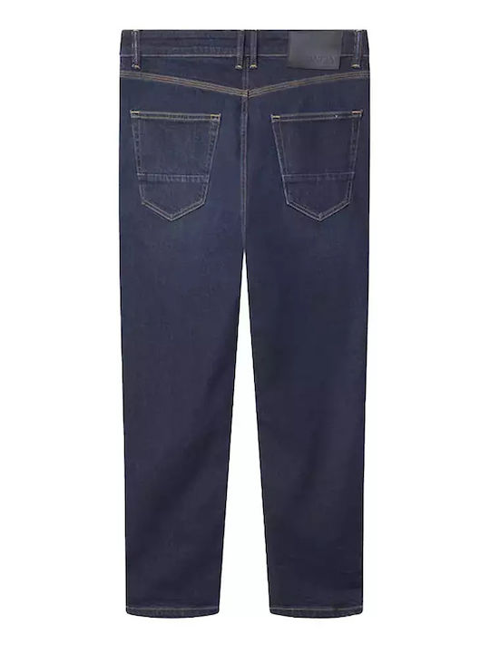 Carl Willo Ανδρικό Παντελόνι Τζιν Ελαστικό Loose Tapered Fit Mid Blue
