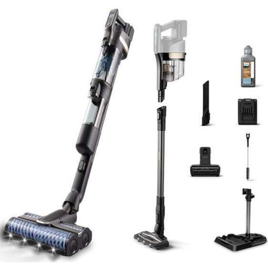 Philips Aquatrio Cordless 9000 Series Акумулаторна Вертикална Прахосмукачка 2 в 1 Stick и Ръчна 25.2V Черна