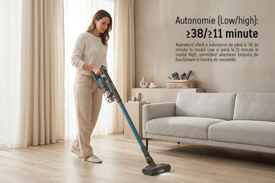 Heinner HSVC-PB300GR Rechargeable 2 in 1 Stick and Handheld Vacuum 25.9V Green/Anthracite Gray