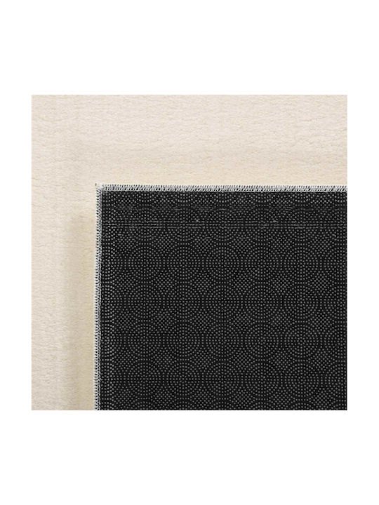 vidaXL Rectangular Shaggy Cream White Living Room Rug 120x183cm