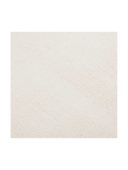 vidaXL Rectangular Shaggy Cream White Living Room Rug 120x183cm