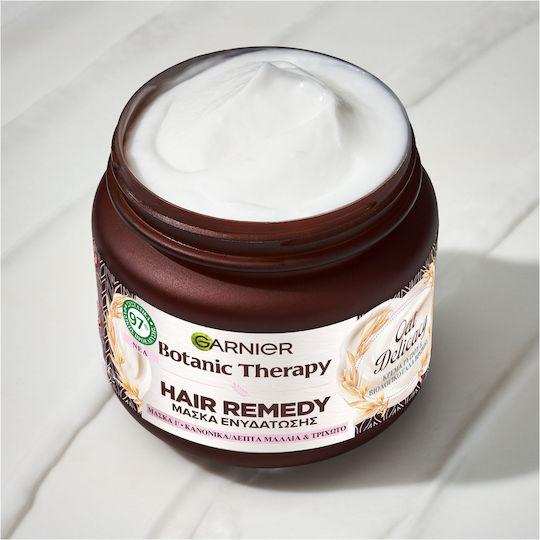 Garnier Botanic Therapy Oat Delicacy Μάσκα Μαλλιών για Λείανση 340ml