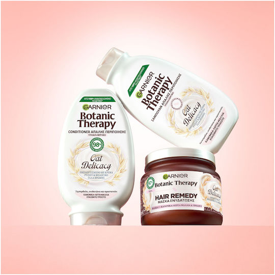 Garnier Botanic Therapy Oat Delicacy Μάσκα Μαλλιών για Λείανση 340ml