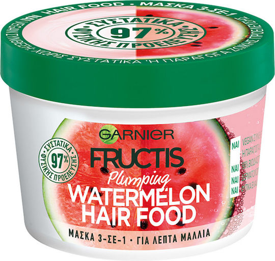 Garnier Fructis Hair Food Watermelon Hair Mask for Hydration 390ml
