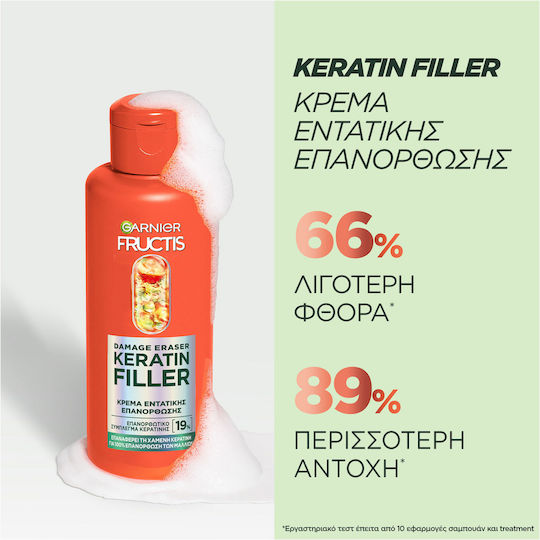 Garnier Fructis Keratin Filler Intensive Treatment Hair Mask for Repairing with Keratin 200ml