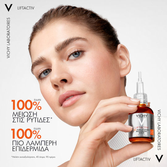Vichy Liftactiv Supreme Anti-aging Serum Face with Vitamin C & Vitamin E for Detoxification & Radiance 20ml