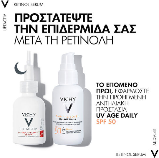 Vichy Liftactiv Retinol Specialist A+ Deep Wrinkles Anti-aging Serum Face with Retinol for Radiance & Firming 30ml