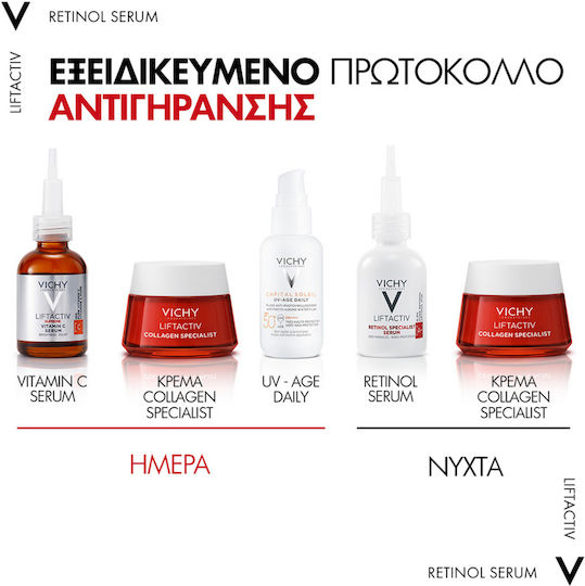 Vichy Liftactiv Retinol Specialist A+ Deep Wrinkles Anti-aging Serum Face with Retinol for Radiance & Firming 30ml