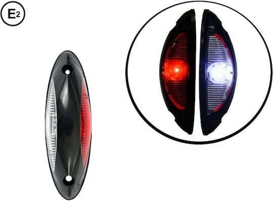 Truck Volume Lights 1pcs 12 / 24V - Red MAR902