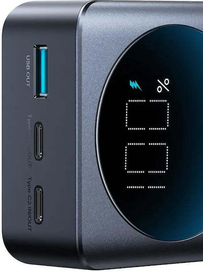 Joyroom JR-PBF05 Pro Power Bank 30000mAh 65W with USB-A Port and 2 USB-C Ports Power Delivery / Quick Charge 3.0 Black
