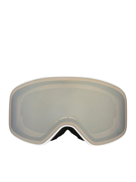 Alpina Ski- & Snowboardbrille Kinder Grün mit Linse Spiegel in Grün Farbe