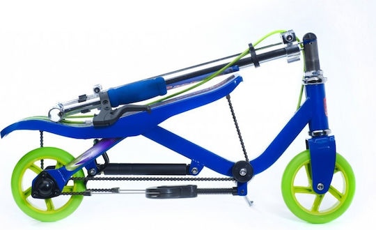 Scooter Patinetă Copii Pliabilă X360 cu 2 Roți pentru 4+ Ani Junior Albastru