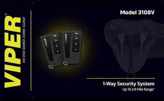 Viper 3108v Car Alarm 1-way 2 Remotes