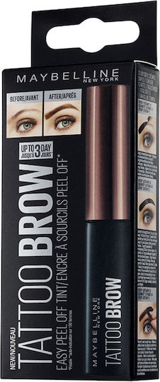 Maybelline Tattoo Brow Peel Off Tint Tint for Eyebrows 3 Dark Brown