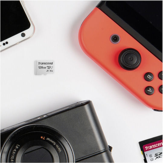 Transcend 300s microSDXC 256GB U3 V30 A1 UHS-I 95MB/s με αντάπτορα