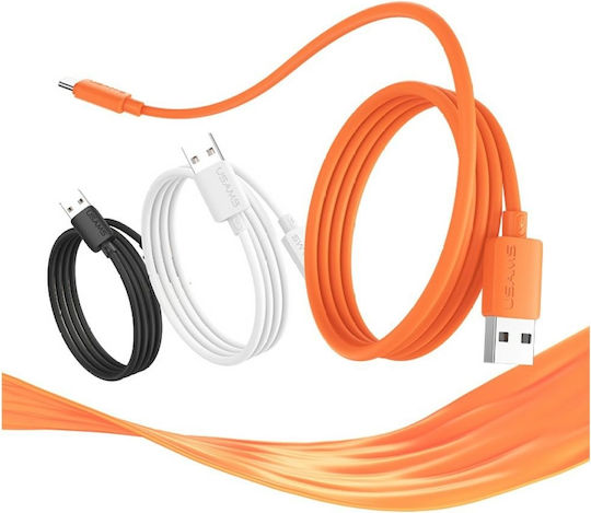 Usams USB 2.0 Kabel USB Typ-C männlich - USB-A 18W Weiß 1m SJ786USB02
