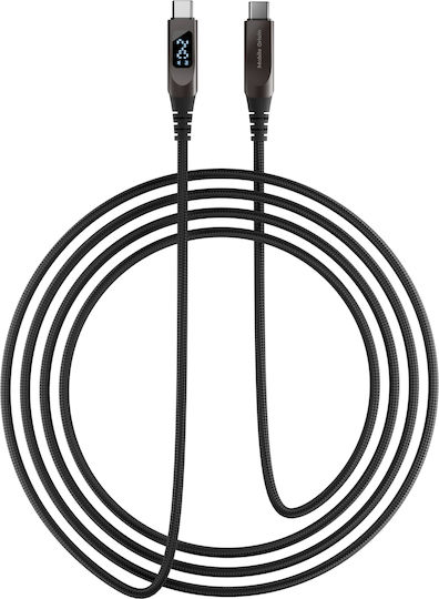 Mobile Origin Braided USB 2.0 Cable USB-C Male - USB-C 240W PD Gray 1.5m MO-240WDC-CB4