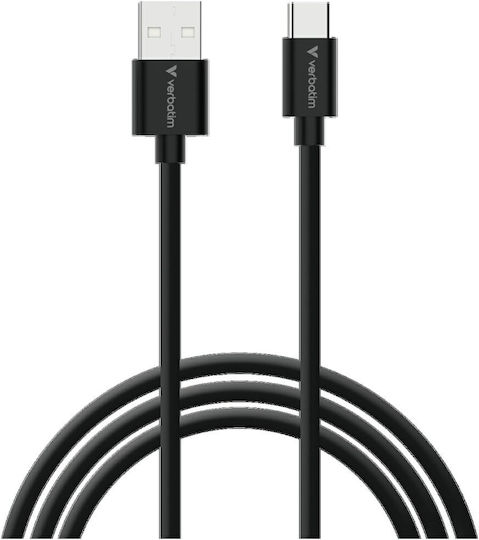 Verbatim USB 2.0 Cable USB-C Male - USB-C 18W Black 2 Pieces