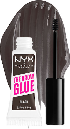 NYX Professional Makeup The Brow Glue Gel for Eyebrows 05 Black
