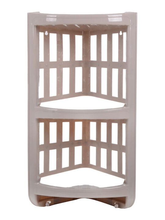 Viosarp Corner Wall Mounted Bathroom Shelf Plastic with 3 Shelves