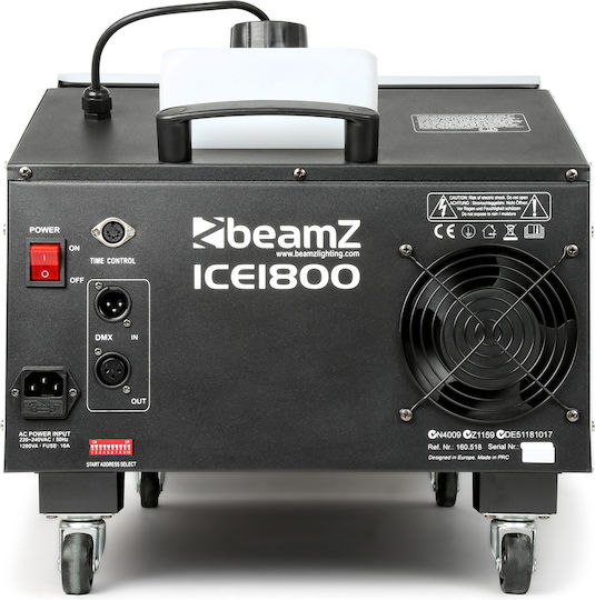 BeamZPro ICE1800 Mașină de ceață 1800W cu Cu fir controler și posibilitate de conectare la consola de iluminat