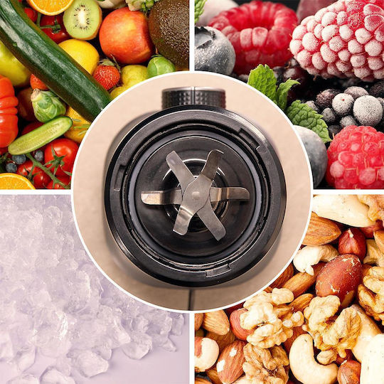 Cecotec Nutriblender Fusion Touch Μπλέντερ με Ανοξείδωτη Κανάτα 1.4 lt 1000W Μαύρο