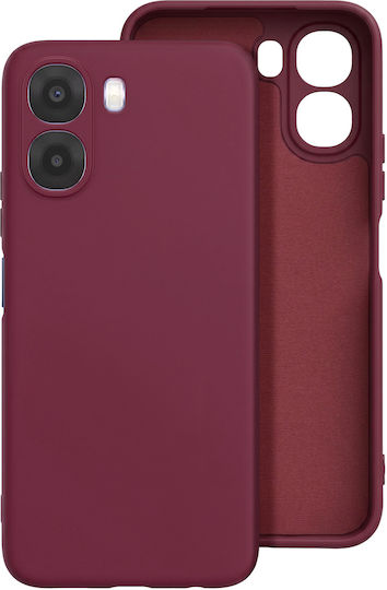 Avizar Калъф Oppo A6x Мек На Допир Силиконов Бърз Калъф Серия Бордо