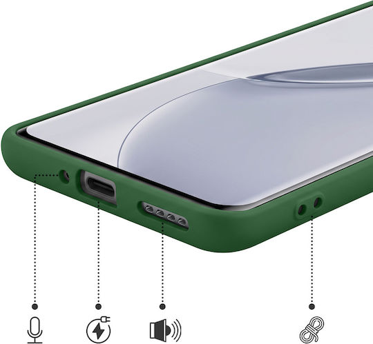 Avizar Case Realme 16 Pro Soft-touch Silicone Fast Cover Series Dark Green