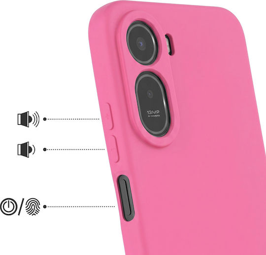 Avizar Case Redmi A7 Pro Soft-touch Silicone Fast Cover Series Fuchsia
