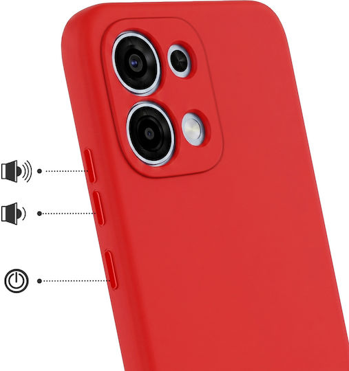 Avizar Case Oppo A6 Pro Soft-touch Silicone Fast Cover Series Red