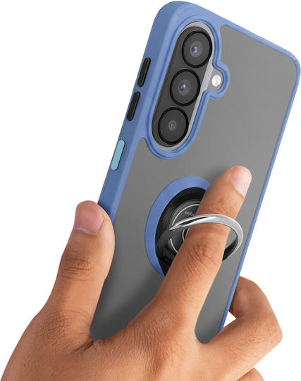 Avizar Ring Case Samsung Galaxy A57 Reinforced Protection Magnetic Bracket Blue
