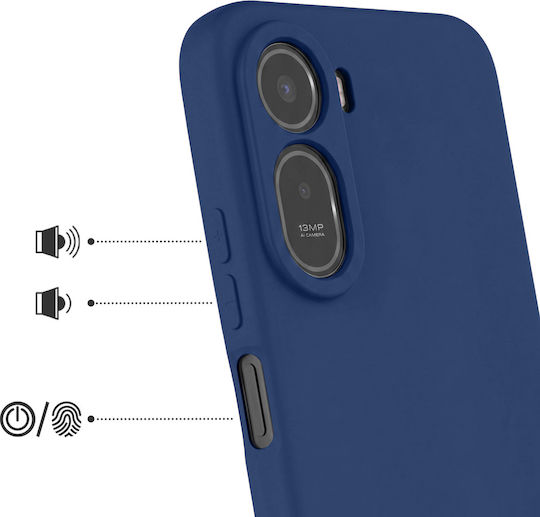Avizar Case Redmi A7 Pro Soft-touch Silicone Fast Cover Series Night Blue