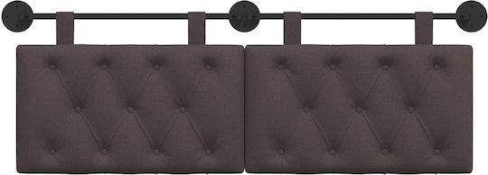 vidaXL Fabric Bed Headboard Cushion Brown 150x55cm