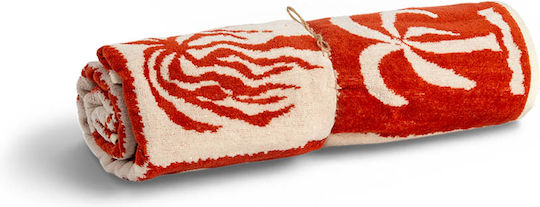Easy Home Strandtuch Baumwolle Orange 160x80cm