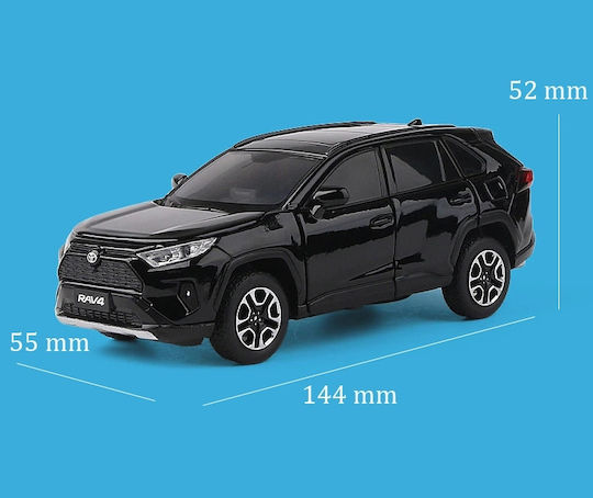 Metal Model Toyota Rav4 2020 Scale 1:32 Black Lighting Effect