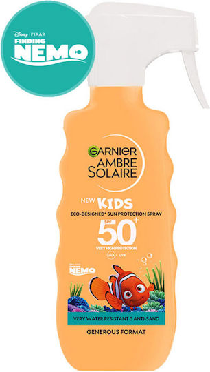 Garnier Ambre Solaire Nemo SPF50+ Waterproof Kids Sunscreen Spray for Face & Body 300ml