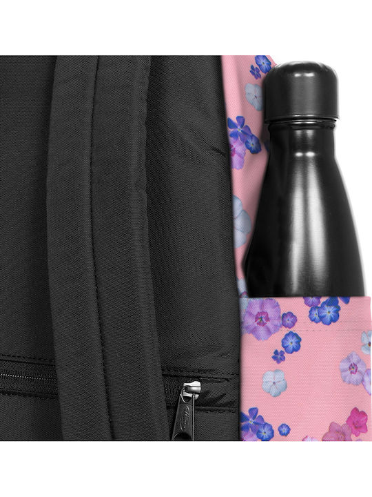 Eastpak Day Pak'r Σχολική Τσάντα Πλάτης Γυμνασίου - Λυκείου Ροζ με Θήκη για Παγούρι 24lt