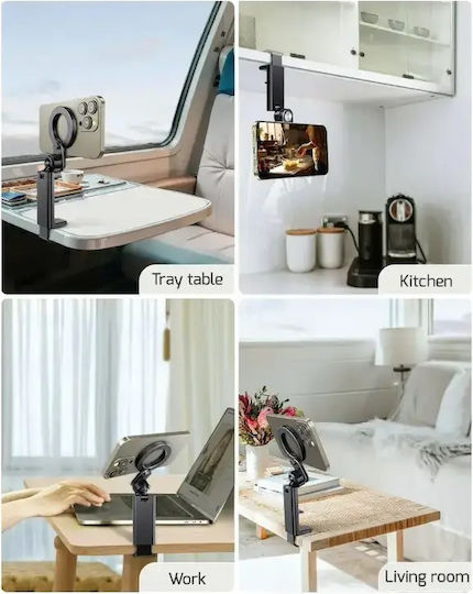 Swissten Magsafe Mount Iphone Adjustable Rotatable All-terrain Grip Mount Black
