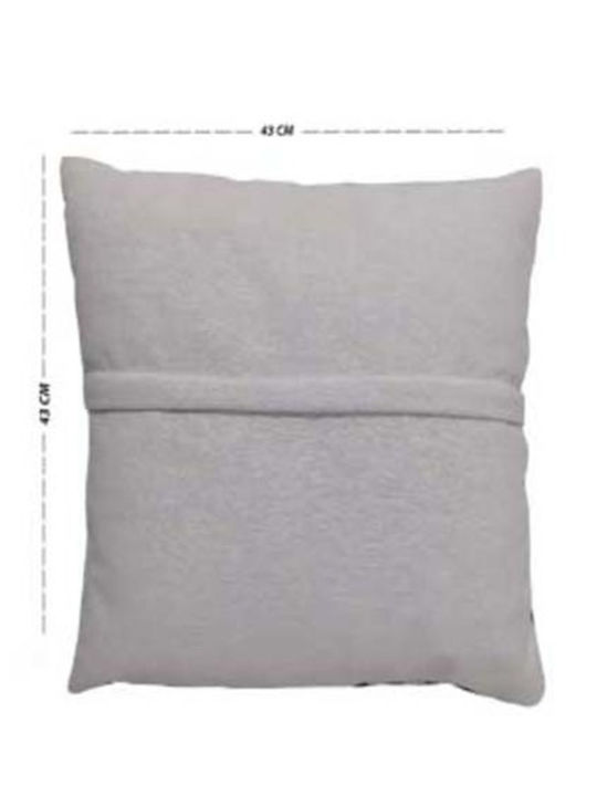Stewehome Set 2 Pieces Pillow Cases Santa Claus Snowman Red 43x43 Cm