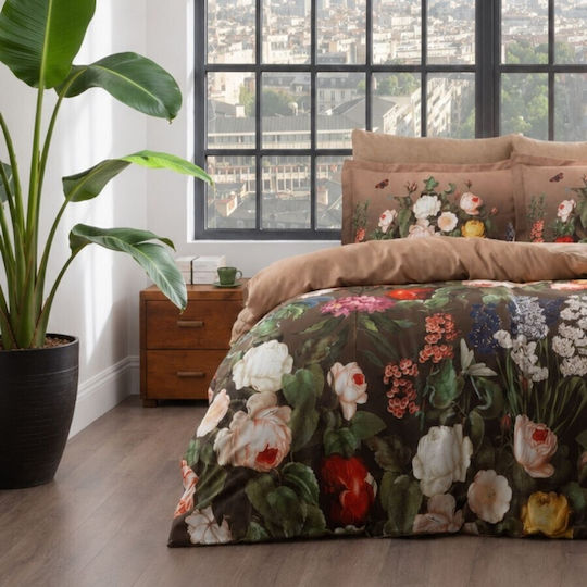 Tac Duvet Cover Set 200x220cm Double With 4 Pillowcases & 1 Bed Sheet Digital Ponia