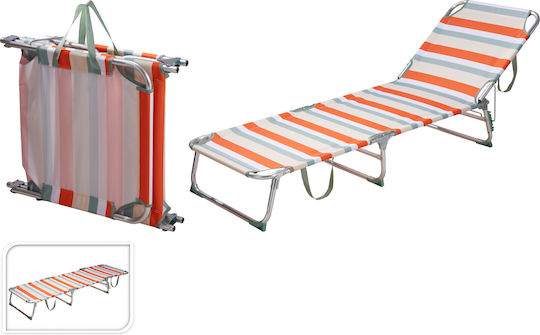 Camping Strandliege Rot Klappbar Aluminium 187x57x29cm
